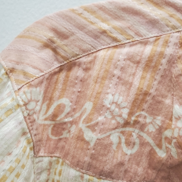 WRANGLER Pearl Snap Down Ombre Print w/ Panel Shoulders EUC Size XL - Picture 5 of 13